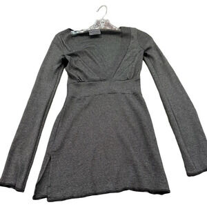 Michael Stars the Original T OSFM Tunic gray with silver threading